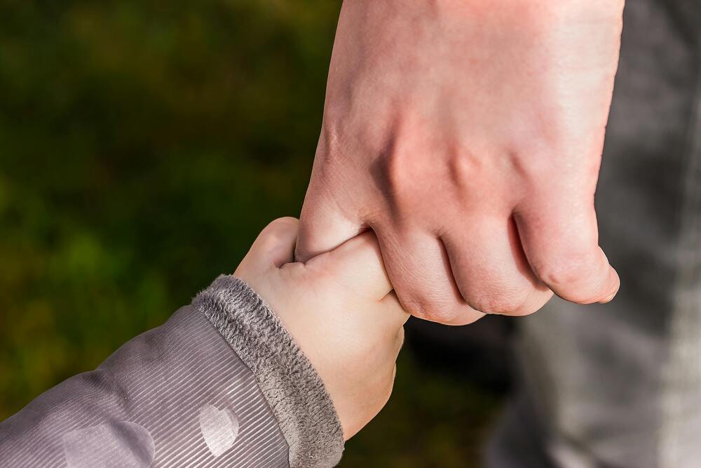 Holding hands