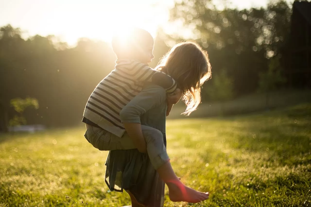 Kids playing outdoors