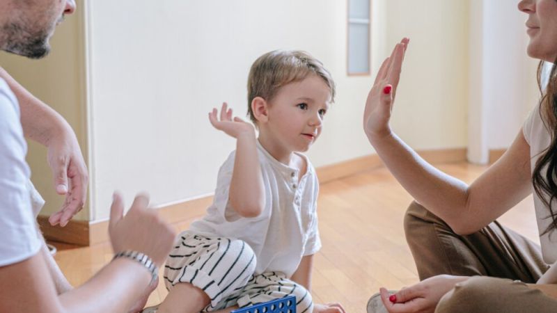 Family high five