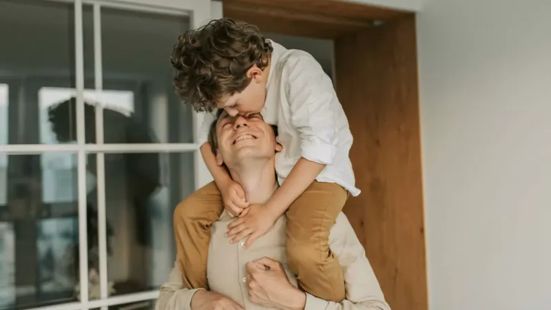 Dad and son