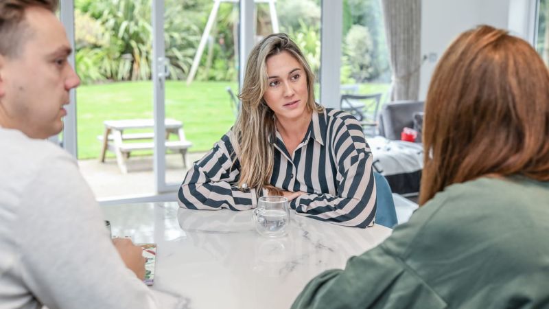Katharine with her clients